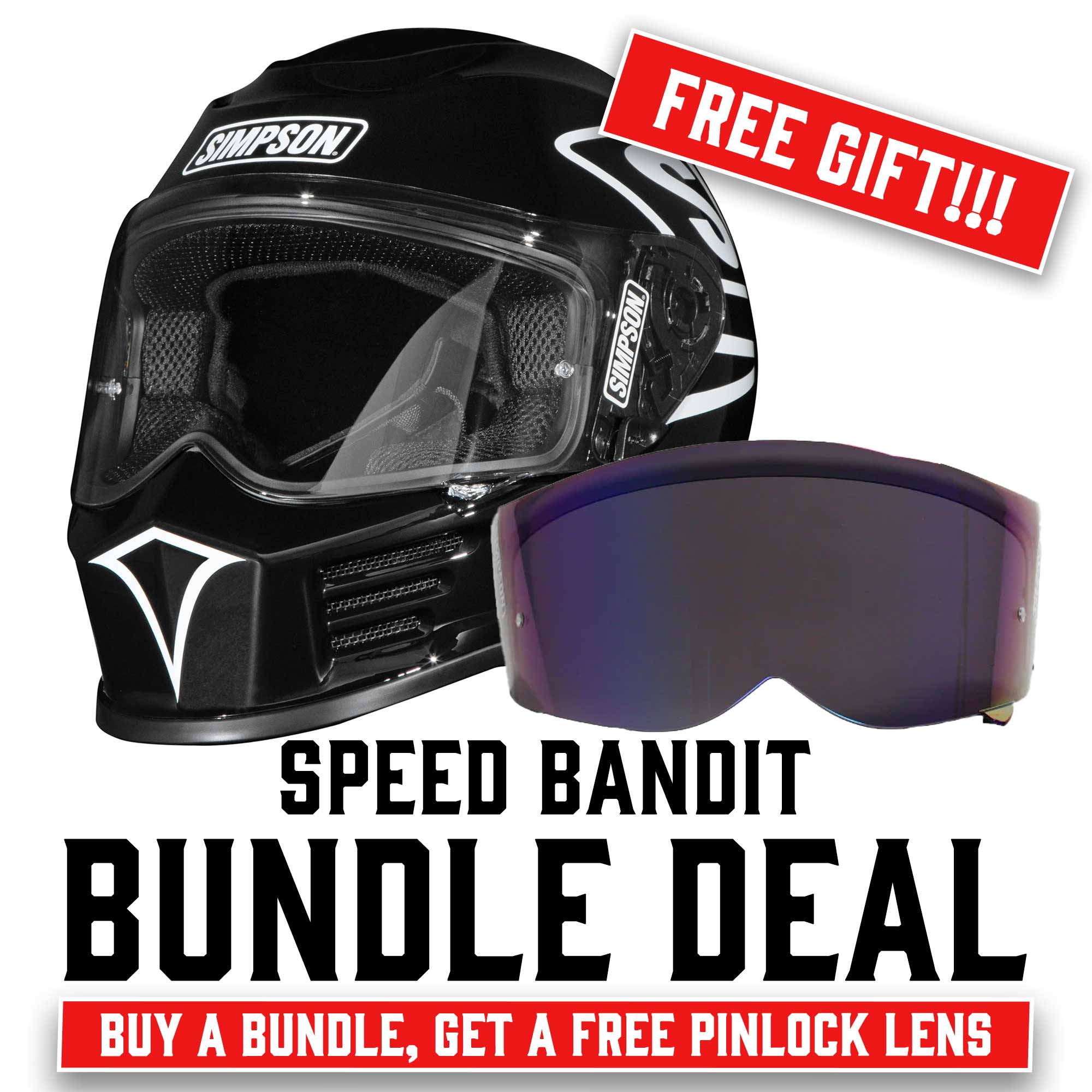 Simpson Speed Bandit Helmet - 12 O'Clock – Gastown Supply Co.