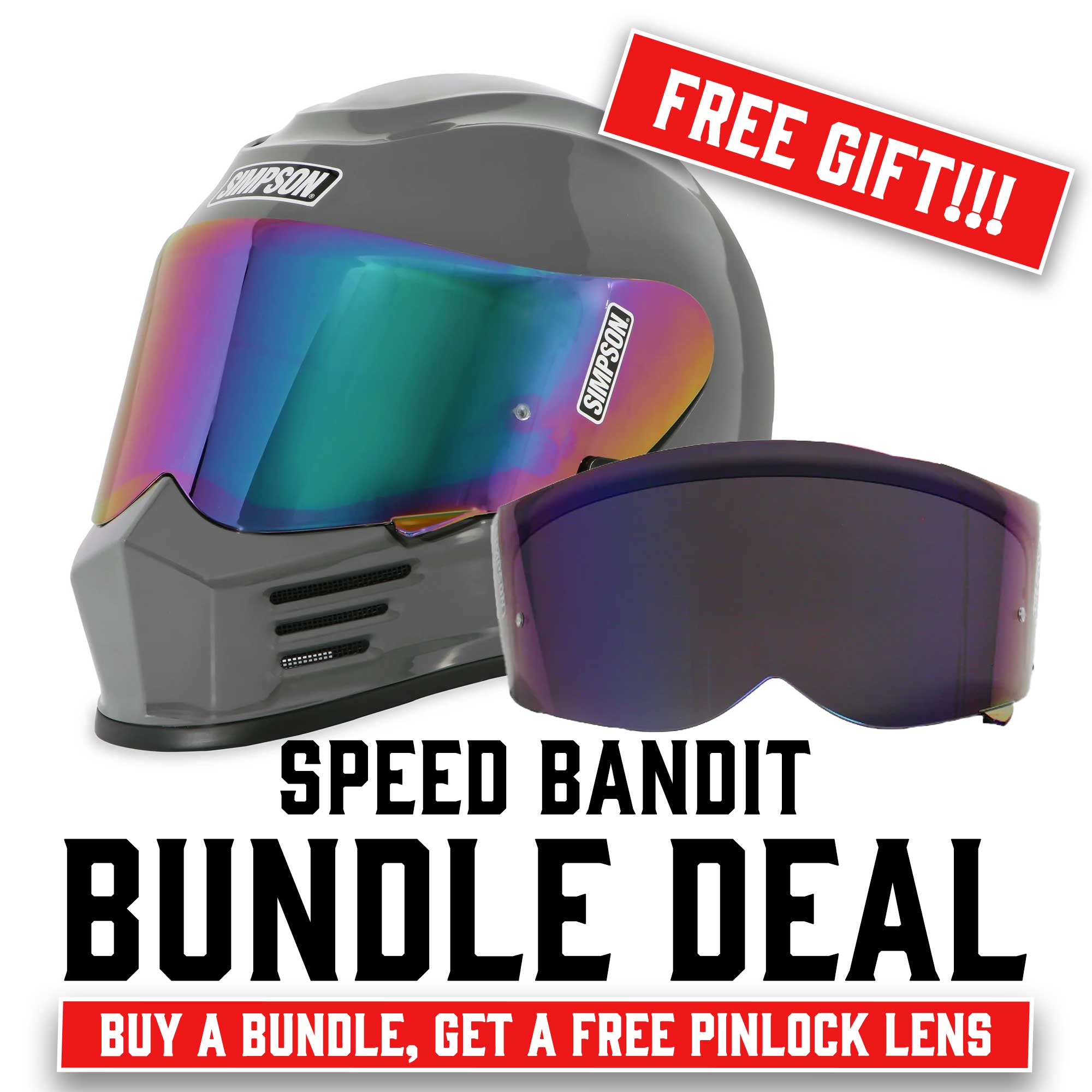 Simpson Speed Bandit Helmet - Armor – Gastown Supply Co.
