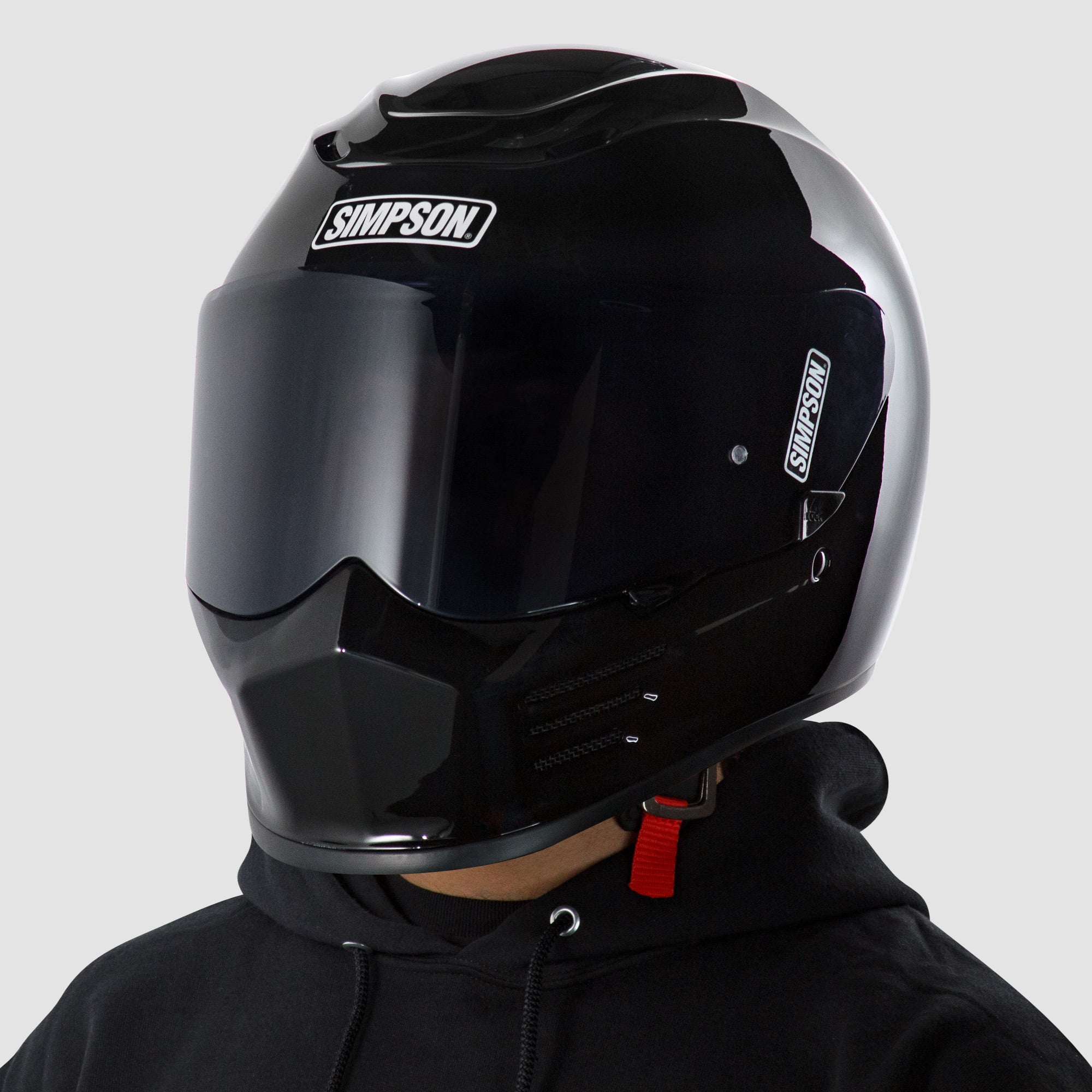 Simpson Street Bandit Helmet - Gloss Black – Gastown Supply Co.