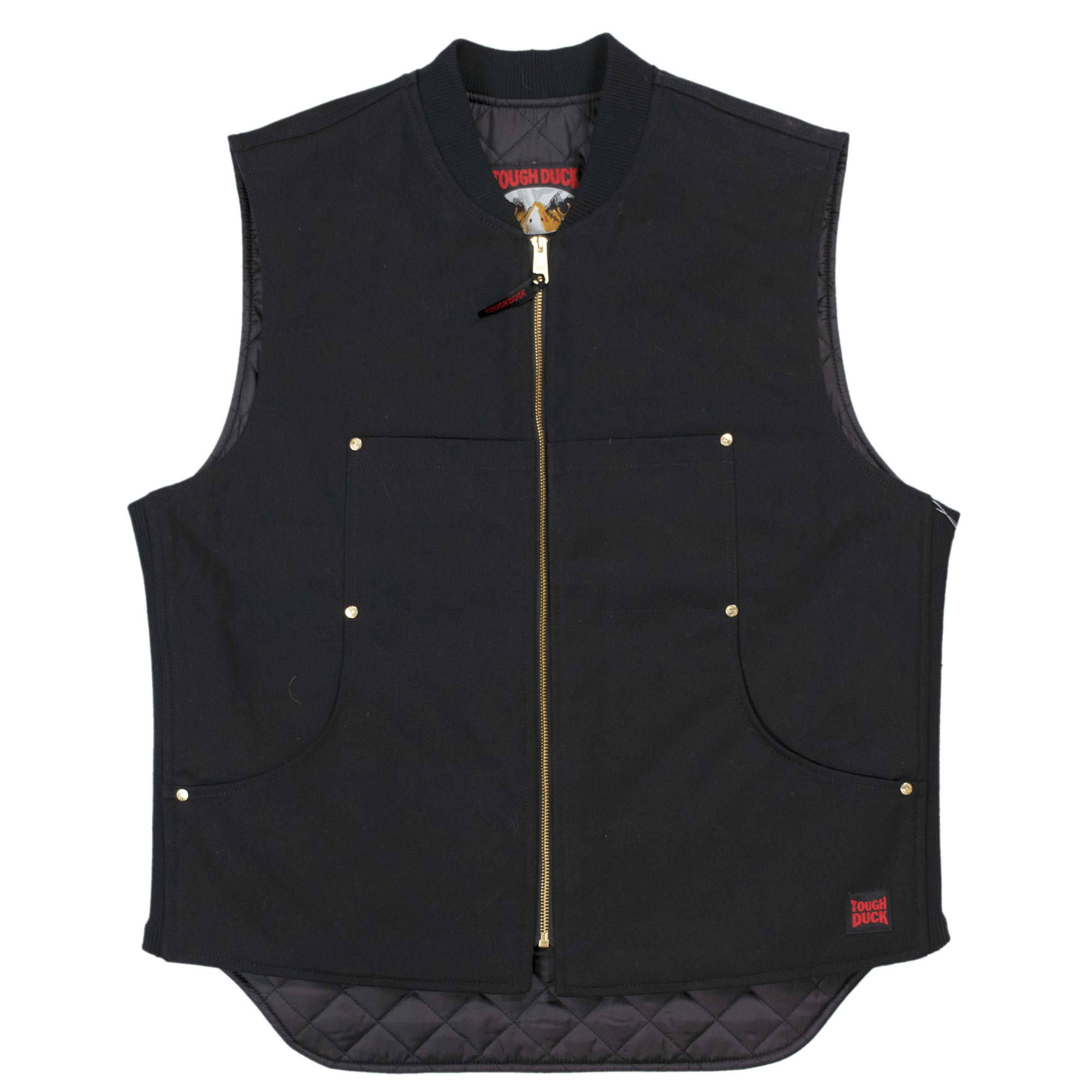 Buy the NWT Womens Black Sleeveless Pockets Fleece Full-Zip Motorcycle Vest  Size XL