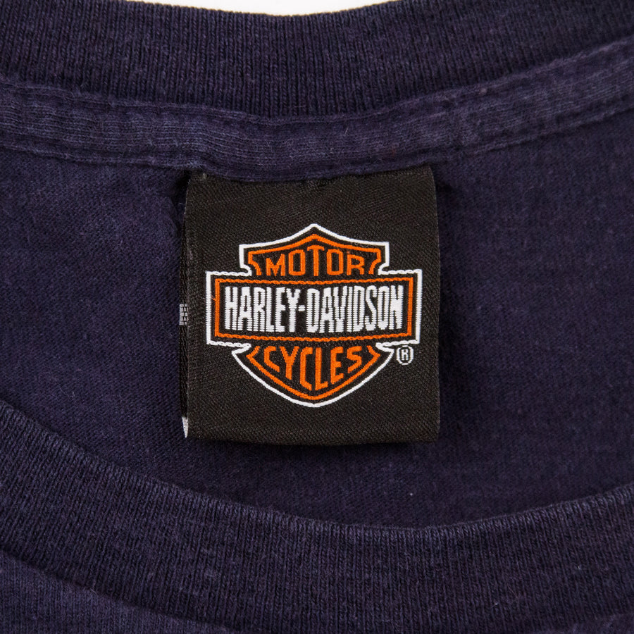 Harley Davidson Vintage T-Shirt - Roeder Harley Ohio - Navy
