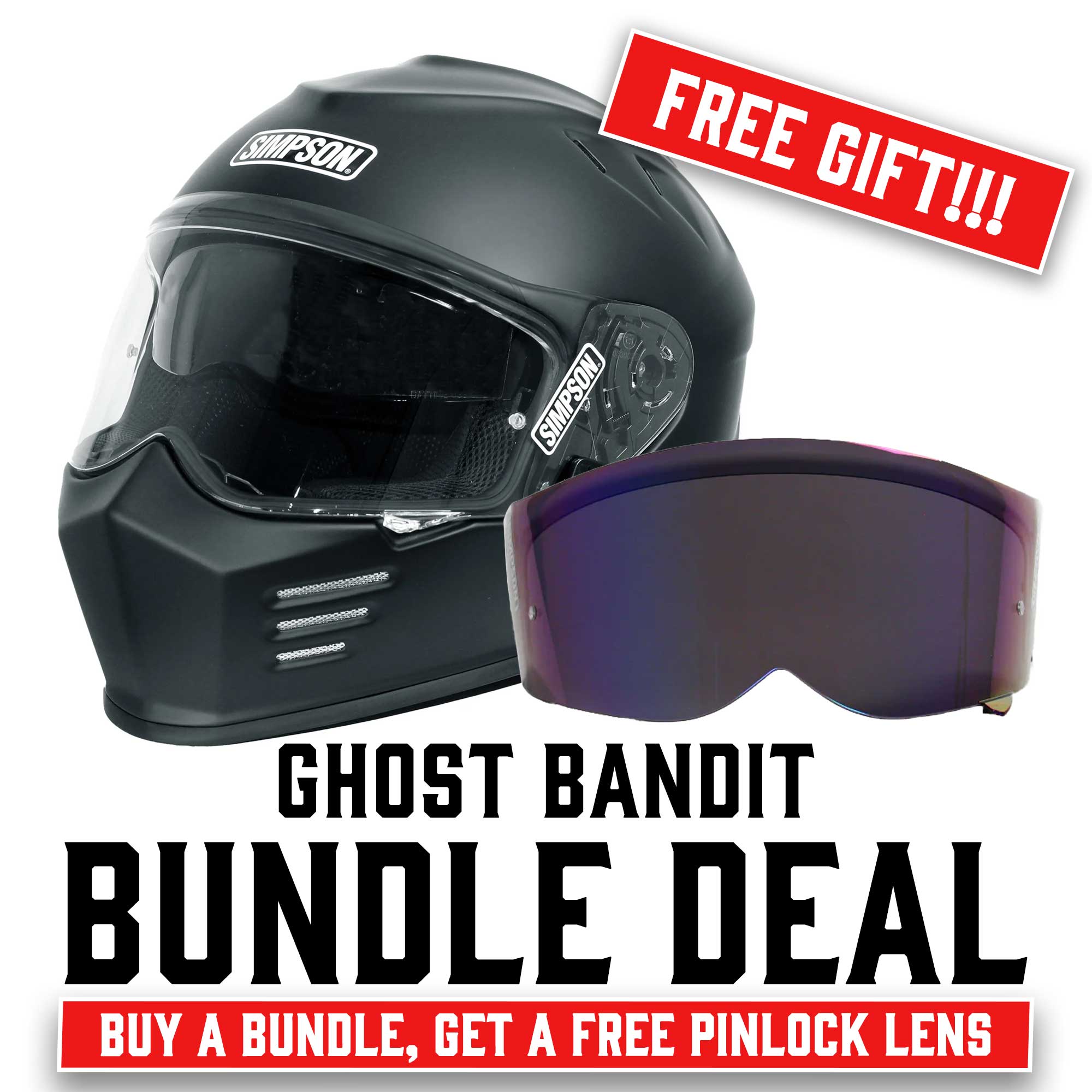 bandit motorcycle helmets Simpson Ghost Bandit Helmet