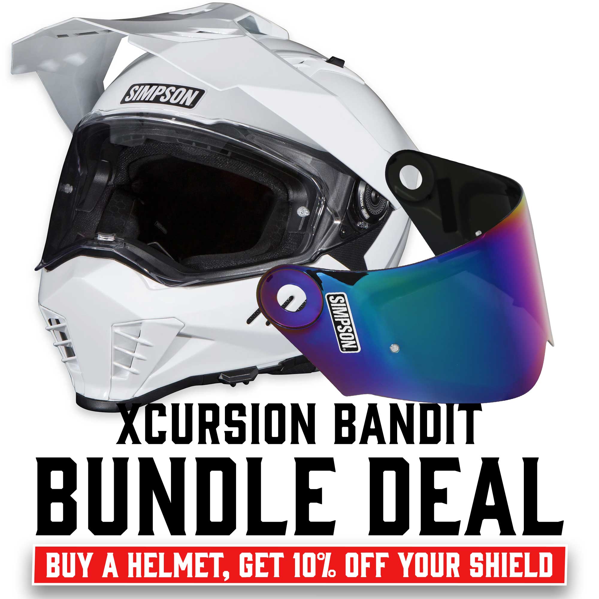 Simpson Xcursion Bandit - White – Gastown Supply Co.