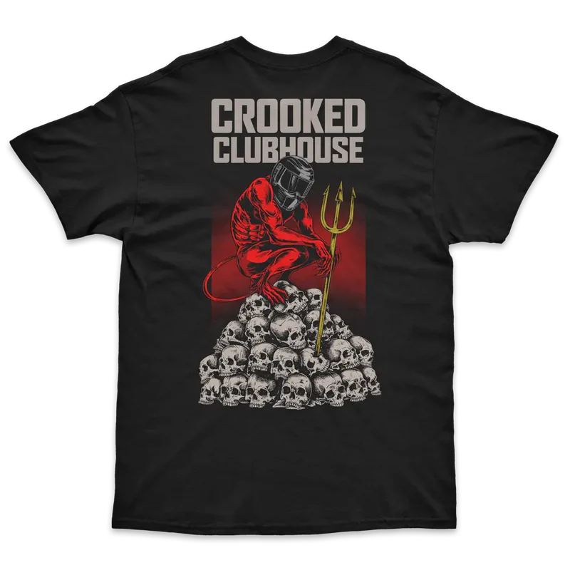 CROOKED CLUBHOUSE STACKED TEE