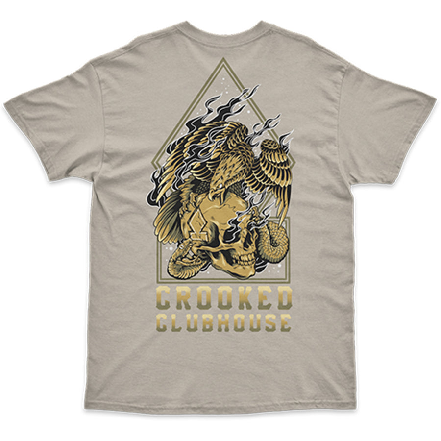 Crooked Clubhouse Brass Tee - Sand