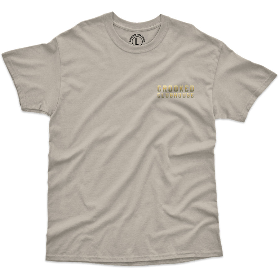 Crooked Clubhouse Brass Tee - Sand