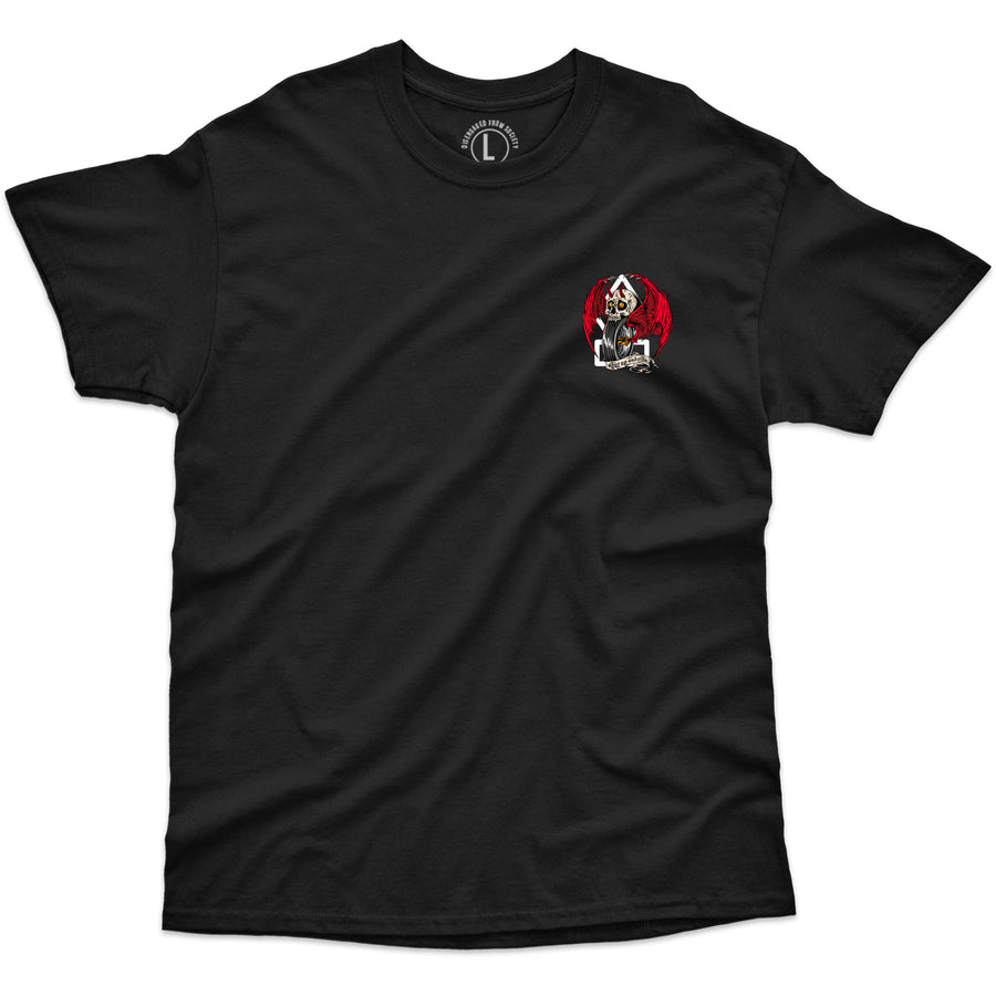 Crooked Clubhouse Shut Up and Ride 4 Tee - Black
