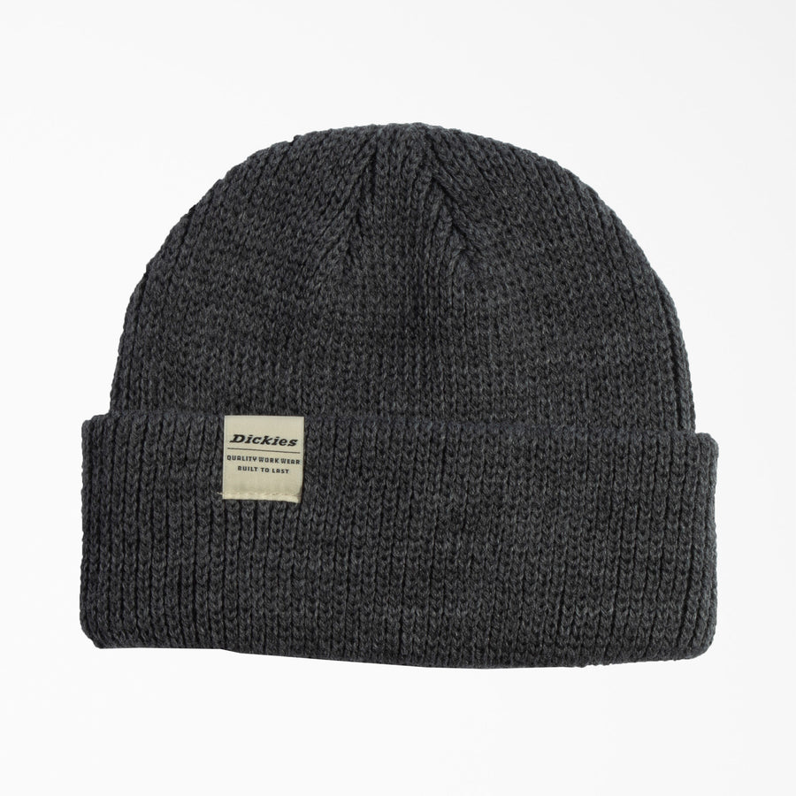 Thick Knit Beanie - Heather Charcoal