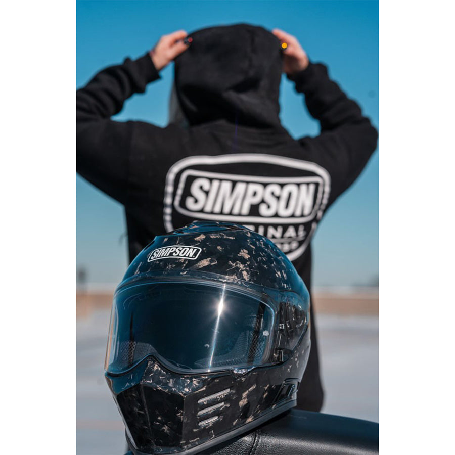 Simpson Ghost Bandit Carbon Fiber Helmet - Forged Carbon