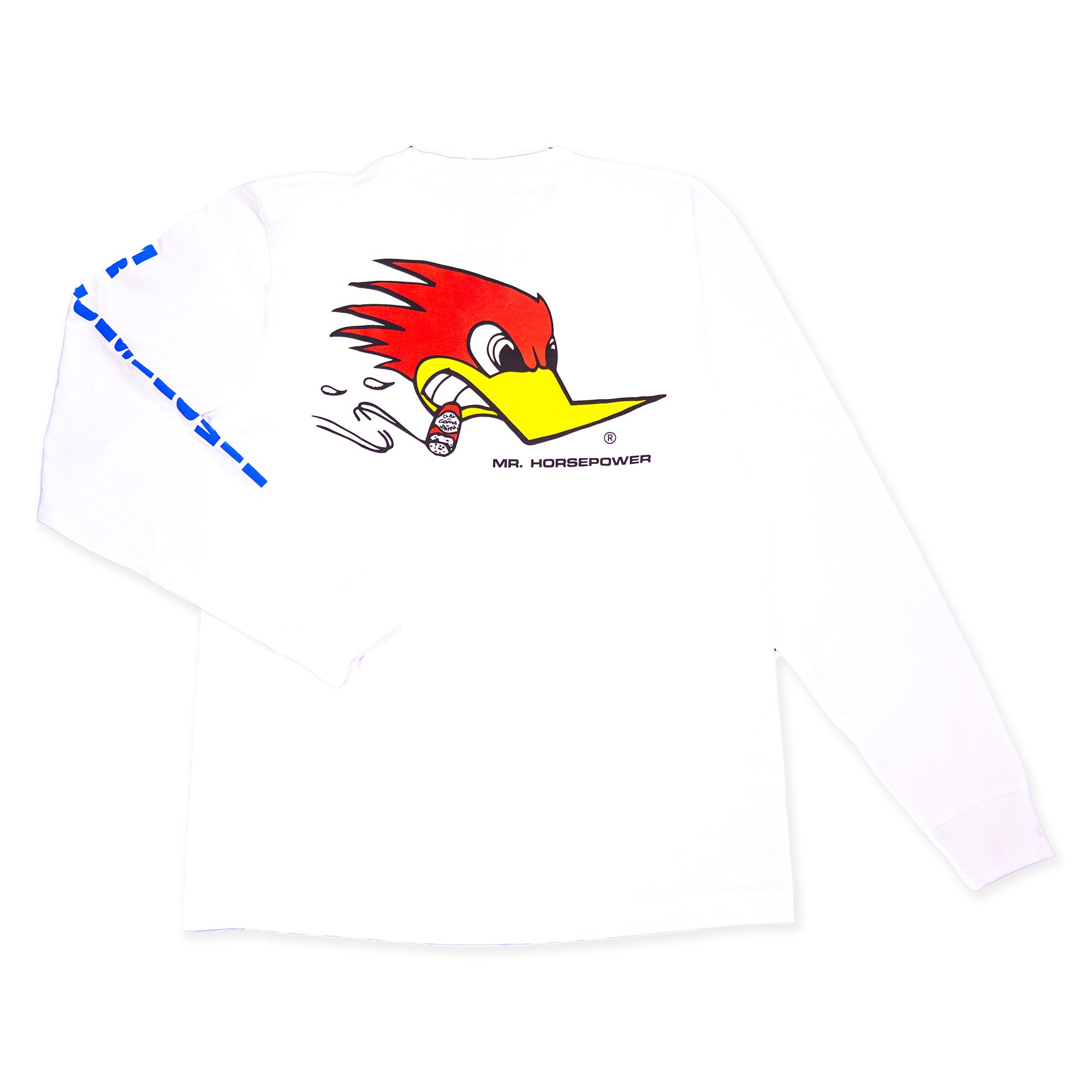 Mr. Horsepower Traditional Design Long Sleeve T-Shirt - White – Gastown  Supply Co.