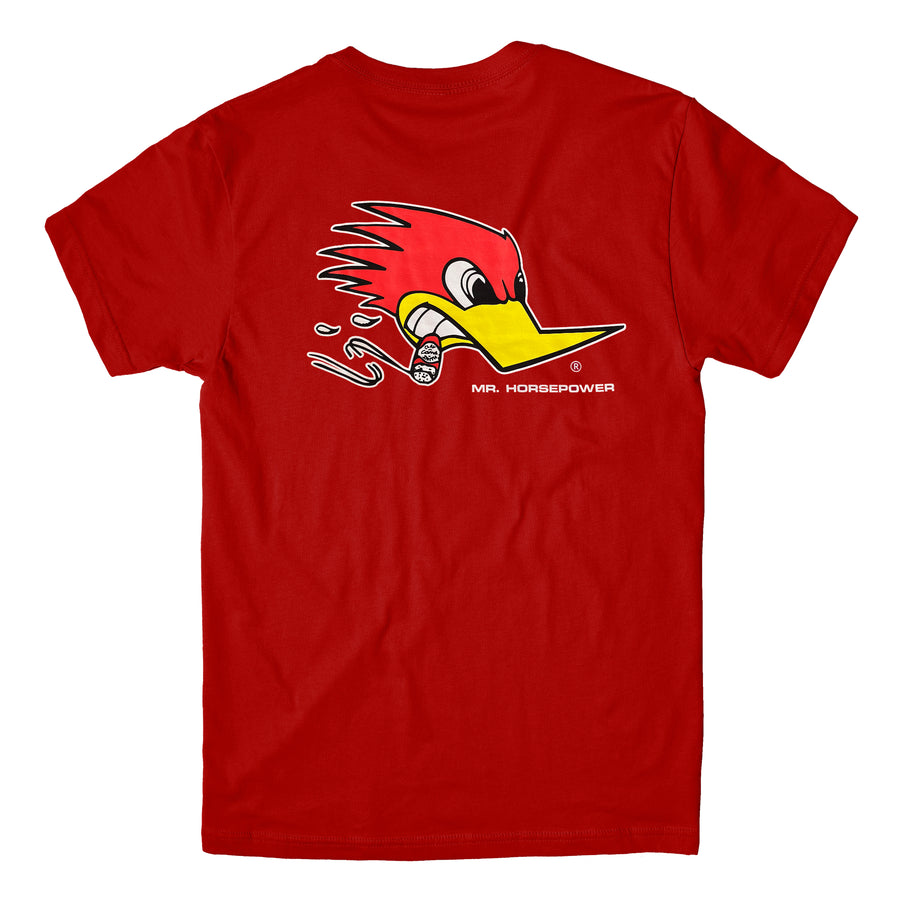 Mr. Horsepower Traditional Design T-Shirt - Red