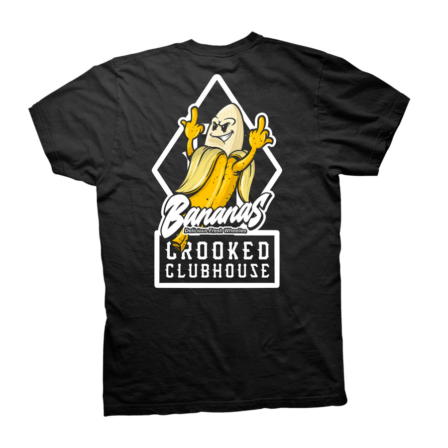 Crooked Clubhouse Bananas Tee - Black