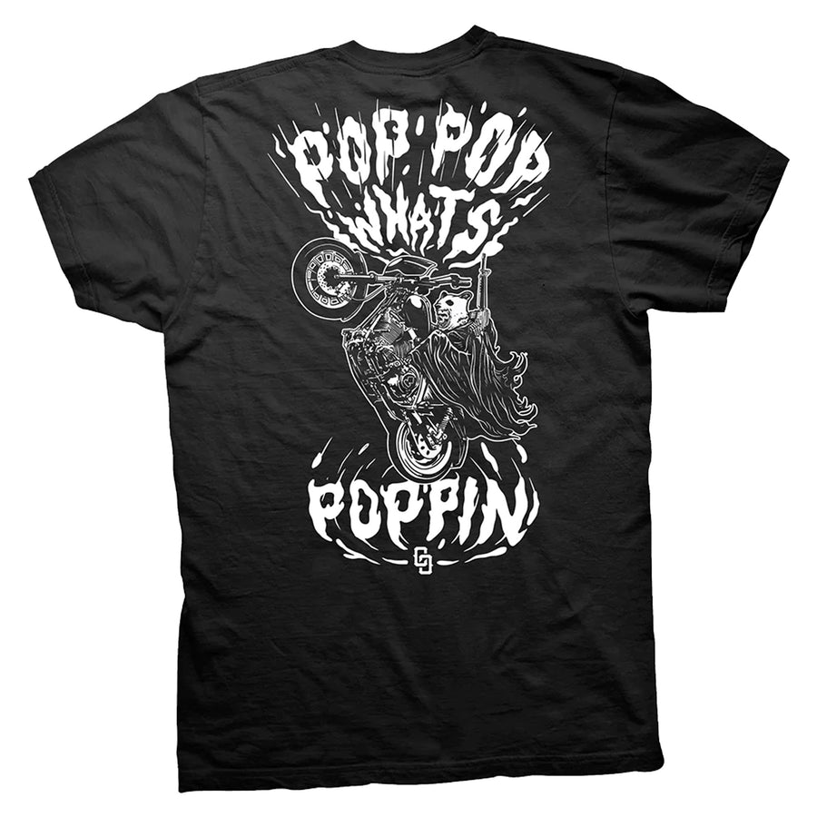 Crooked Clubhouse Pop Poppin Tee - Black