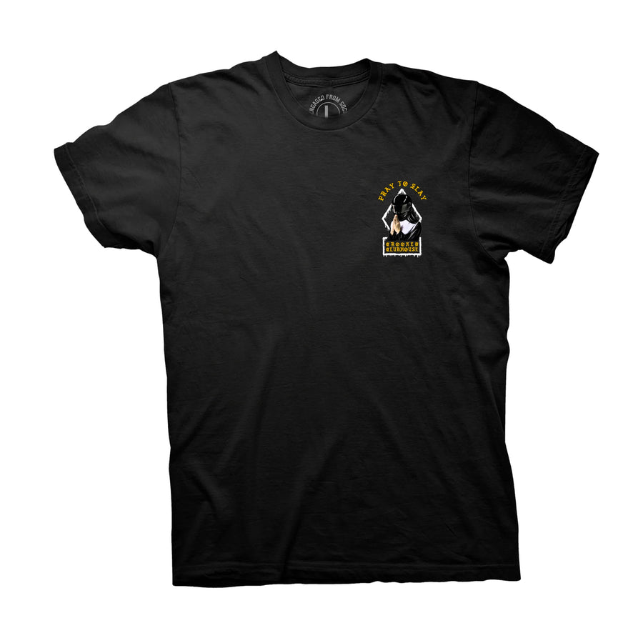 Crooked Clubhouse Pray to Slay Tee - Black