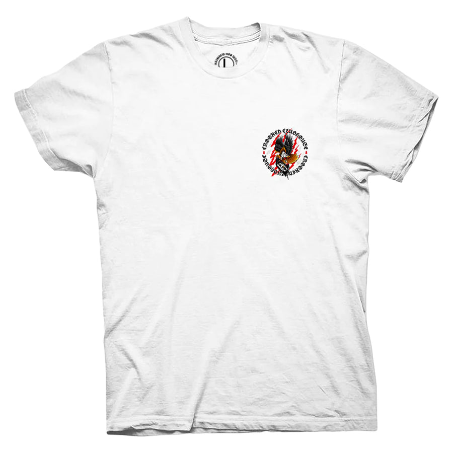Crooked Clubhouse Red Dawn Tee - White