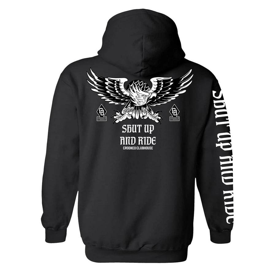 Crooked Clubhouse Shut Up & Ride 3 Hoodie - Black