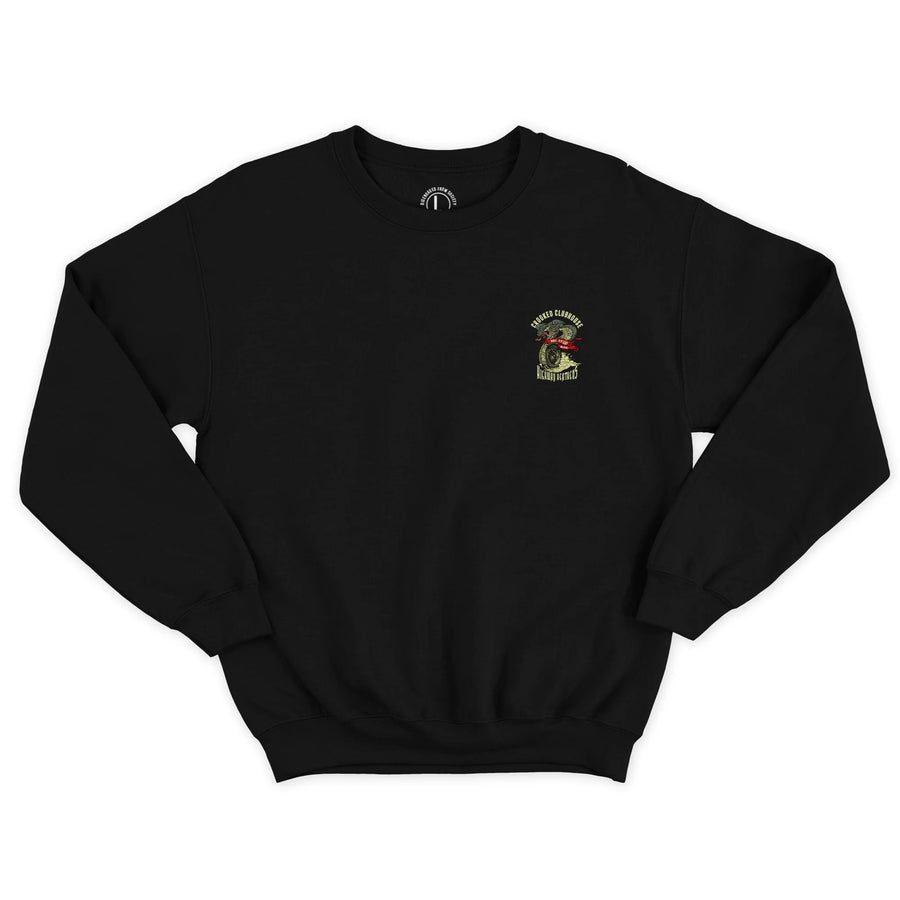 Crooked Clubhouse Snaked Crew - Black