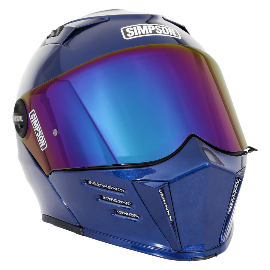 Limited Edition Fly By Metallic Navy Blue Simpson Mod Bandit Helmet