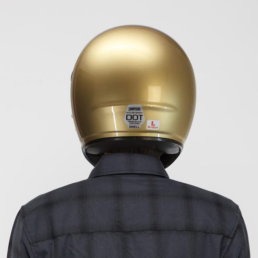 gold glitter motorcycle helmet Simpson Outlaw Bandit Helmet Gen 2