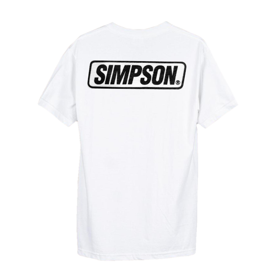 Simpson Logo Tee - White/Black