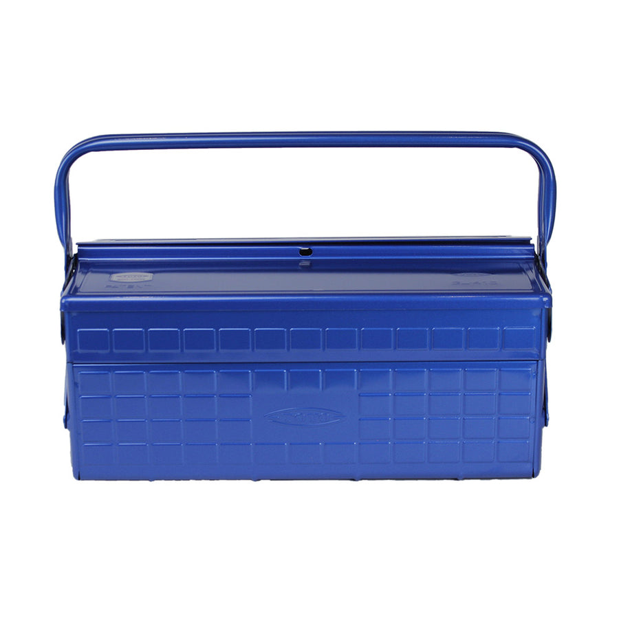 TOYO STEEL MEDIUM ULTIMATE MOTO TOOLBOX WITH 2 CANTILEVER TRAYS - BLUE
