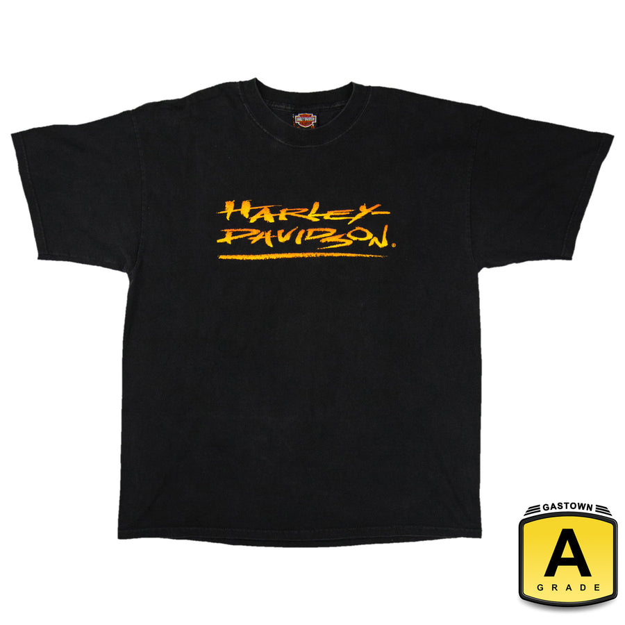 Harley Davidson Vintage T-Shirt - Rocky's Harley London Ontario - Black
