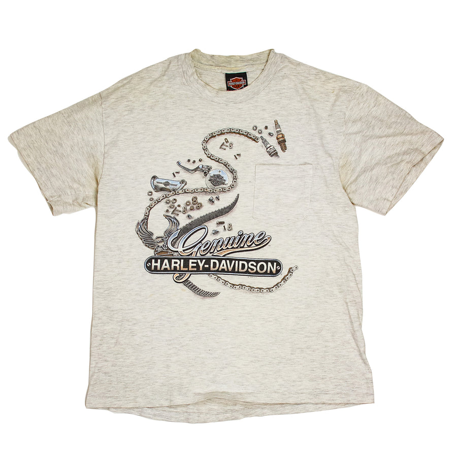 Harley Davidson Vintage T-Shirt - Salt Lake City Harley Utah - Grey
