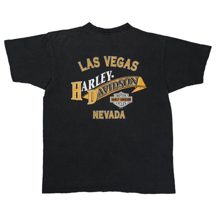 Harley Davidson Vintage T-Shirt - Las Vegas Nevada Harley - Black
