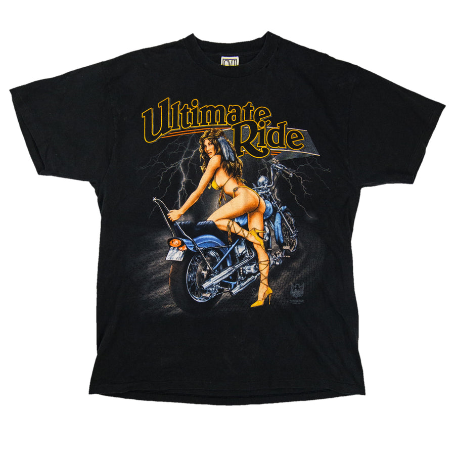 American Biker Vintage T-Shirt - Ultimate Ride - Black
