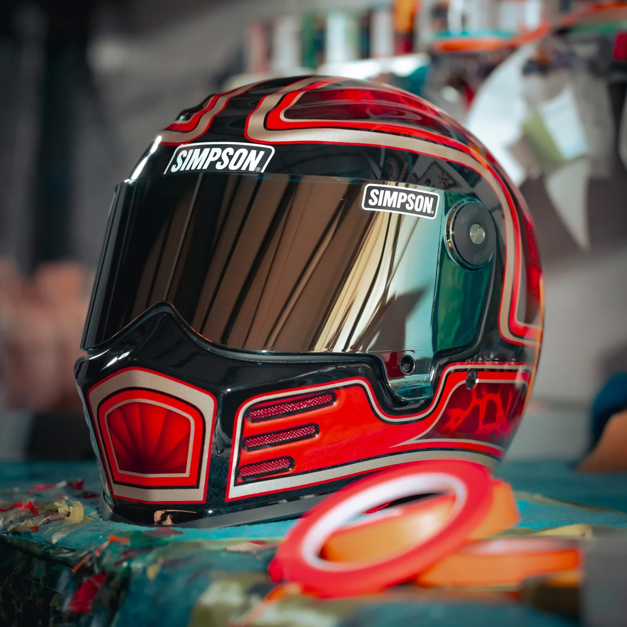 Simpson Outlaw Bandit Helmet Gen 3 - Schultz Designs 26 – Gastown