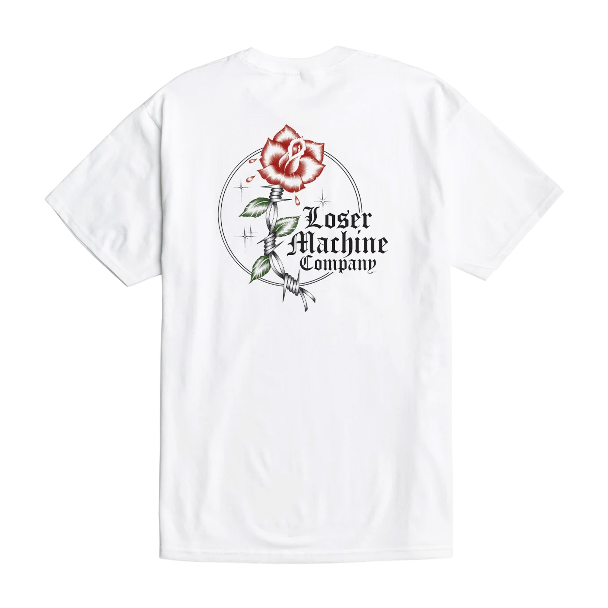 Loser Machine Concrete Rose TShirt White Gastown Supply Co.